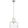 Santorini 11" Wide Polished Nickel Mini Pendant