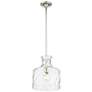 4_Santorini 11" Wide Polished Nickel Mini Pendant more views