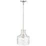 5_Santorini 11" Wide Polished Nickel Mini Pendant more views