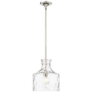 Santorini 11" Wide Polished Nickel Mini Pendant