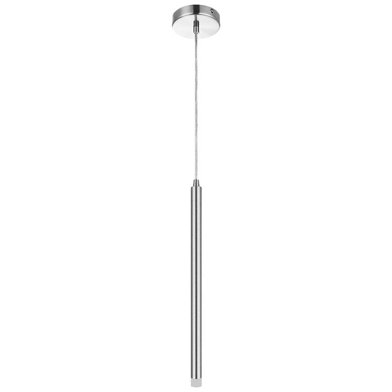 Image 1 Sanya 1" Wide Polished Chrome 3W Pendant With Frosted Acrylic Diffuser
