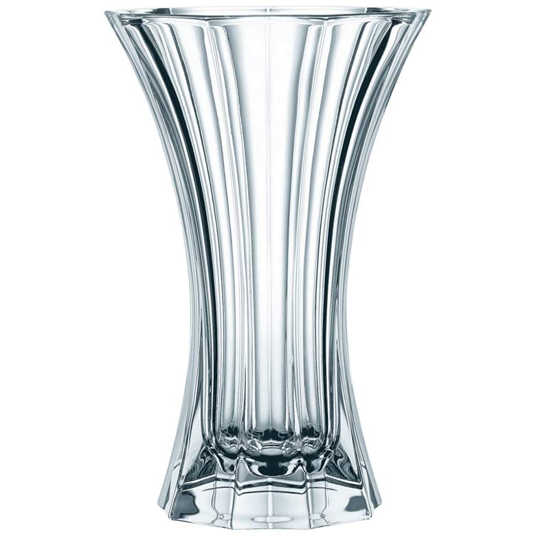 Image 1 Saphir 11 1/2" High Bavarian Crystal Vase