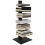 Sapiens 13 3/4" Wide Anthracite Metal 6-Shelf Bookcase Tower