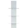 2_Sapiens 13 3/4" Wide White Metal 10-Shelf Bookcase Tower more views