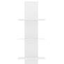 Sapiens 13 3/4" Wide White Metal 6-Shelf Bookcase Tower