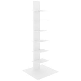 Image3 of Sapiens 13 3/4" Wide White Metal 6-Shelf Bookcase Tower more views