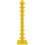 Thumbnail3 of Sapiens 13 3/4" Wide Yellow Metal 10-Shelf Bookcase Tower more views
