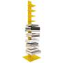 Thumbnail4 of Sapiens 13 3/4" Wide Yellow Metal 10-Shelf Bookcase Tower more views