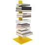 Sapiens 13 3/4" Wide Yellow Metal 6-Shelf Bookcase Tower