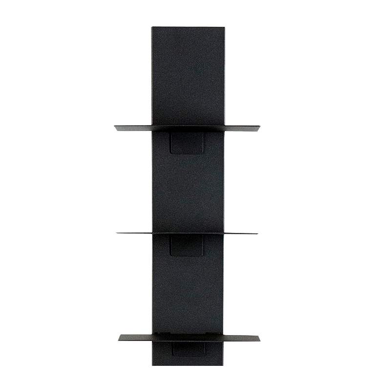 Image 3 Sapiens 13 3/4 inchW Anthracite Metal 10-Shelf Bookcase Tower more views