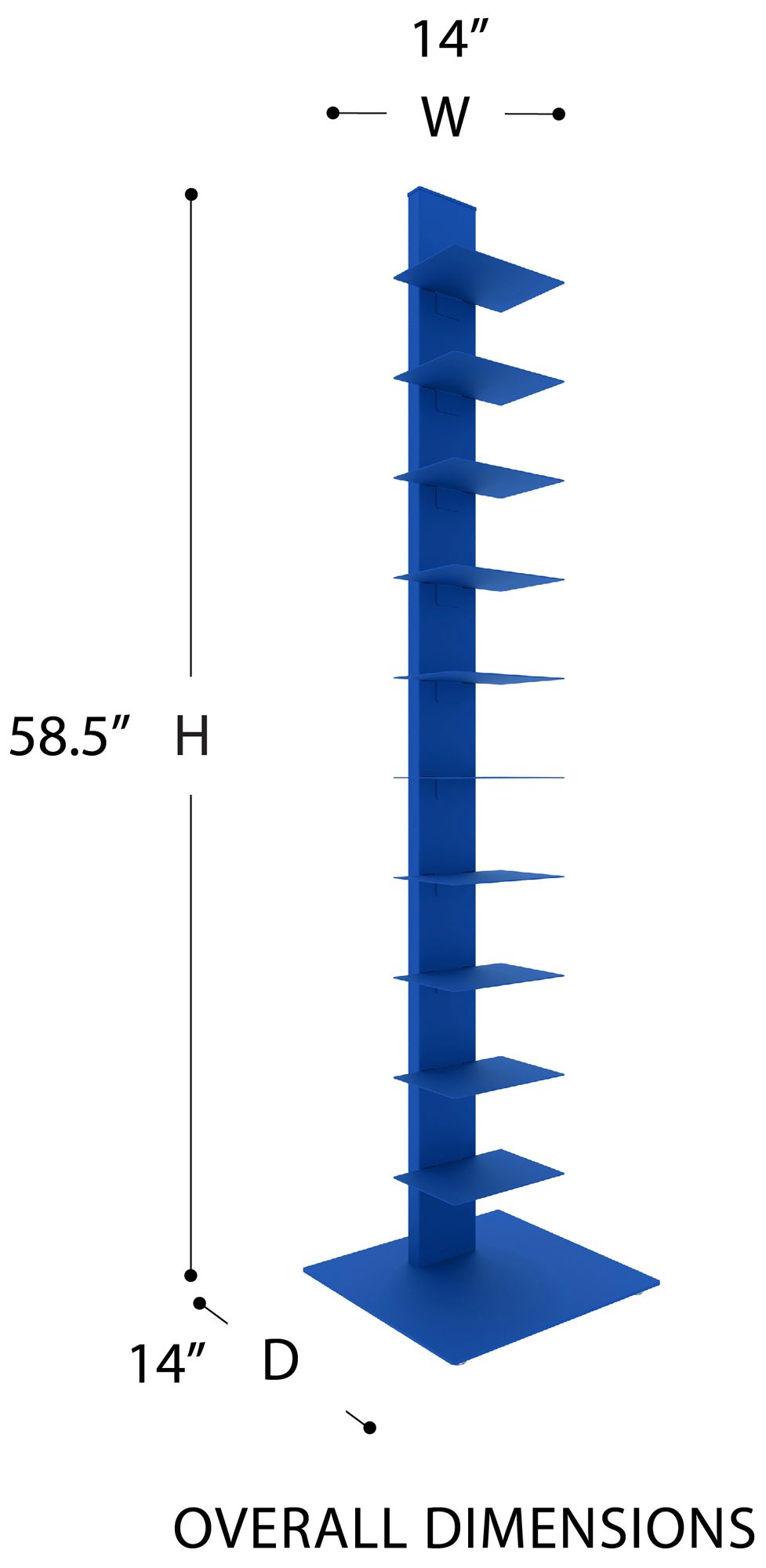 Image 5 Sapiens 60" Bookcase Tower more views