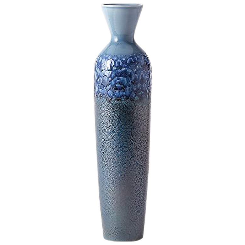 Image 1 Sapphire Ombre Blue 24 1/2" High Decorative Bottle