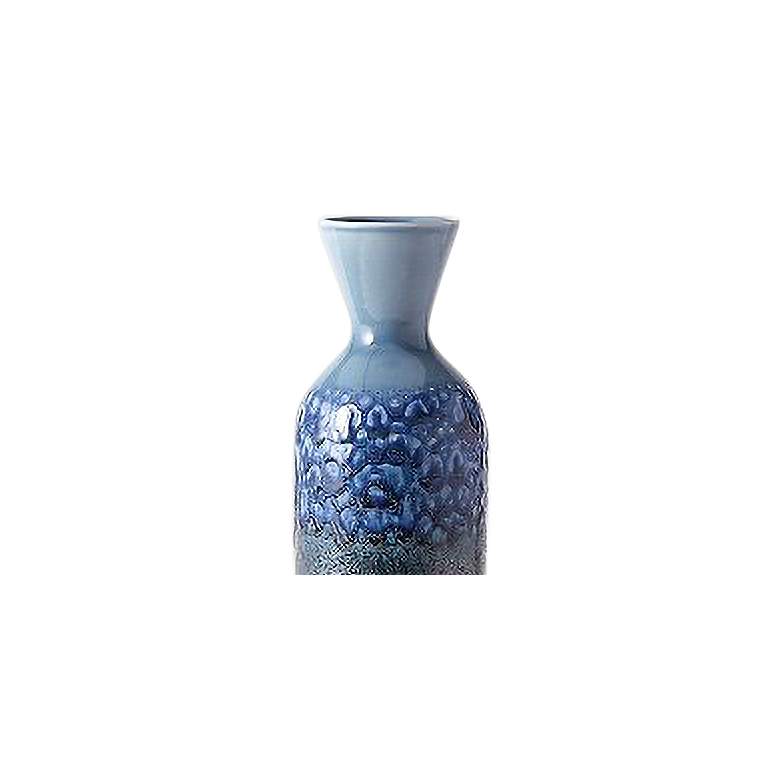 Image 2 Sapphire Ombre Blue 24 1/2 inch High Decorative Bottle more views