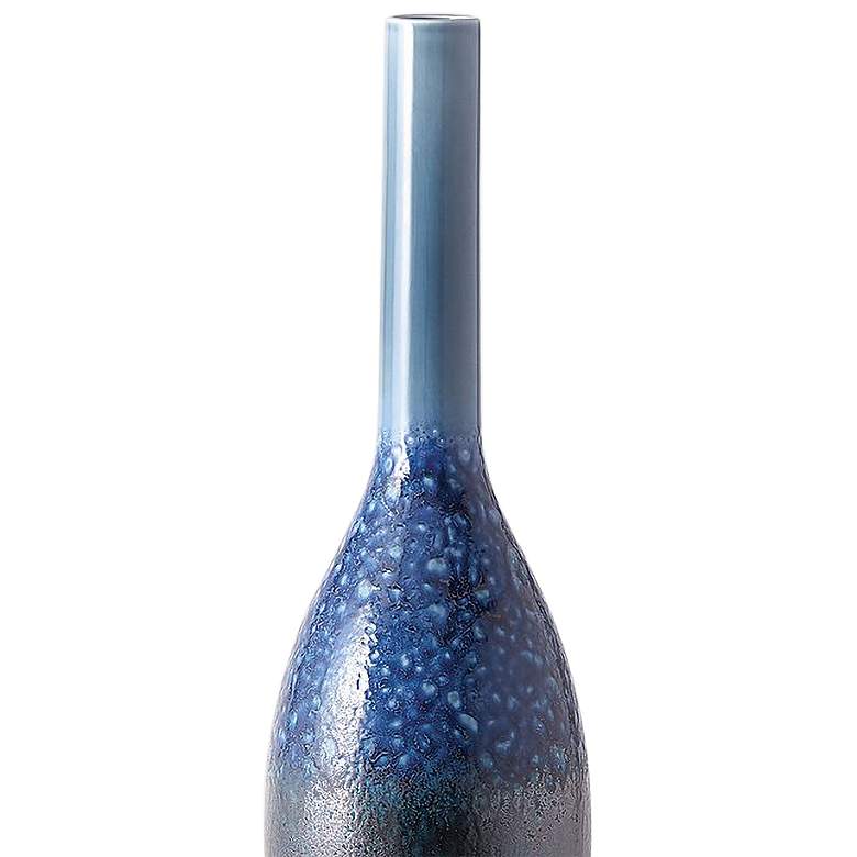 Image 2 Sapphire Ombre Blue 30 3/4 inch High Decorative Bottle more views