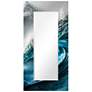 1_Sapphire Sea 72"x 36" Beveled Mirror on Printed Tempered Art Glass