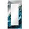 Sapphire Sea 72"x 36" Beveled Mirror on Printed Tempered Art Glass