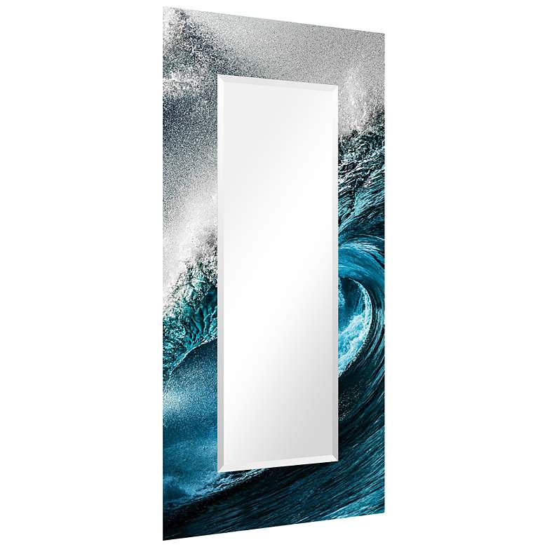 Image 2 Sapphire Sea 72"x 36" Beveled Mirror on Printed Tempered Art Glass more views