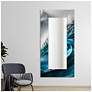 4_Sapphire Sea 72"x 36" Beveled Mirror on Printed Tempered Art Glass more views