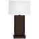 Sappora Dark Bronze Wavy Table Lamp with USB Port and Outlet