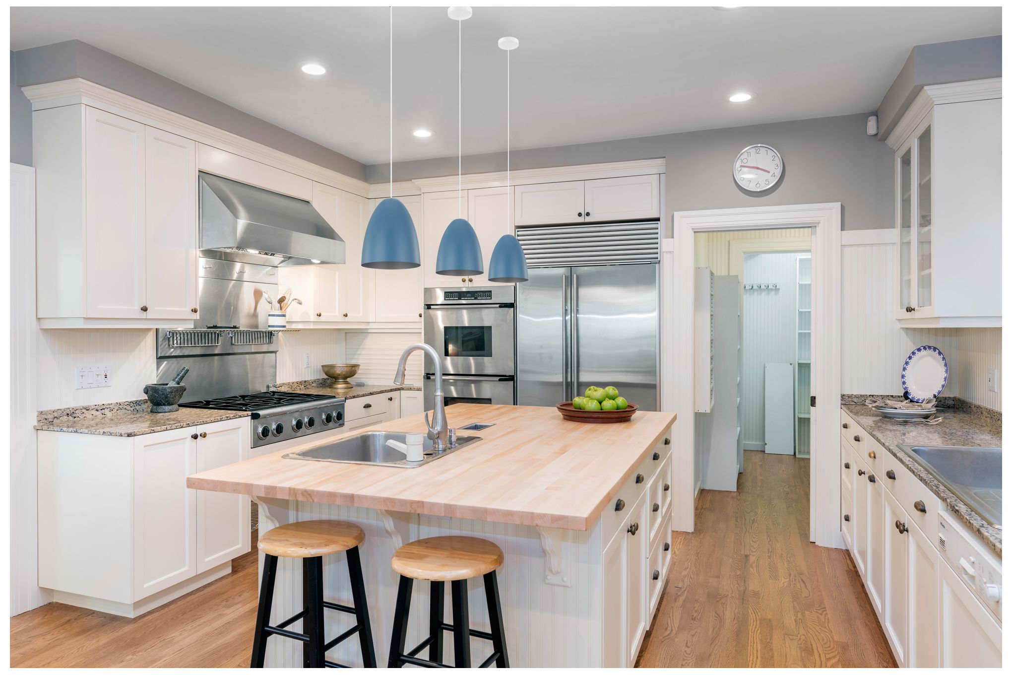 Sarabia - 1-Light Pendant - Pastel Dark Blue Exterior - Silver Interior