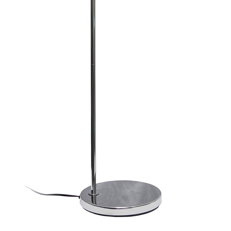 Image 4 Saranap 66 inch Brushed Nickel and Chrome Modern Arc Floor Lamp more views