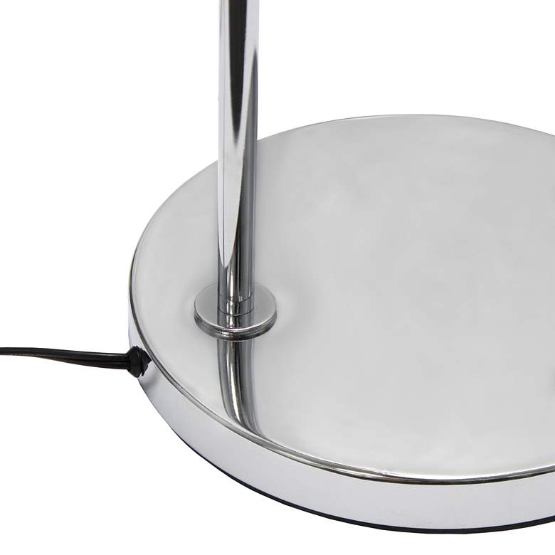 Image 5 Saranap 66 inch Brushed Nickel and Chrome Modern Arc Floor Lamp more views