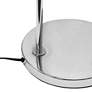 Saranap 66" Brushed Nickel and Chrome Modern Arc Floor Lamp