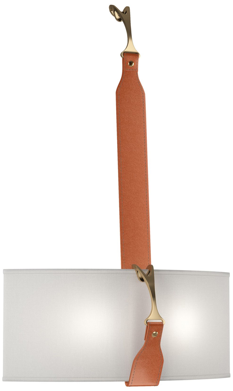 Saratoga Sconce Black Antique Brass Chestnut Natural Anna Made to Order