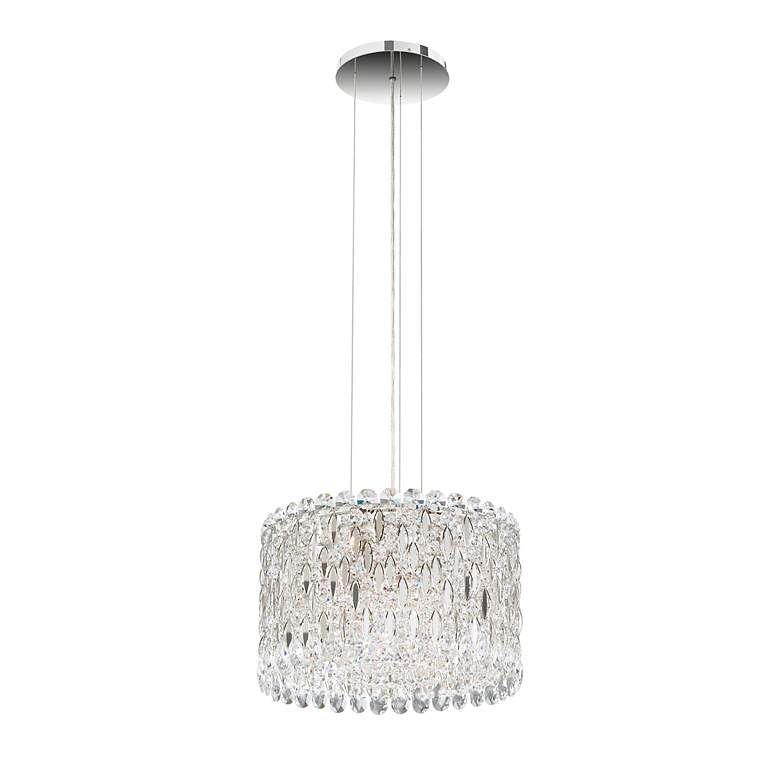 Image 2 Sarella 10"H x 15.5"W 8-Light Crystal Pendant in Polished Stainle