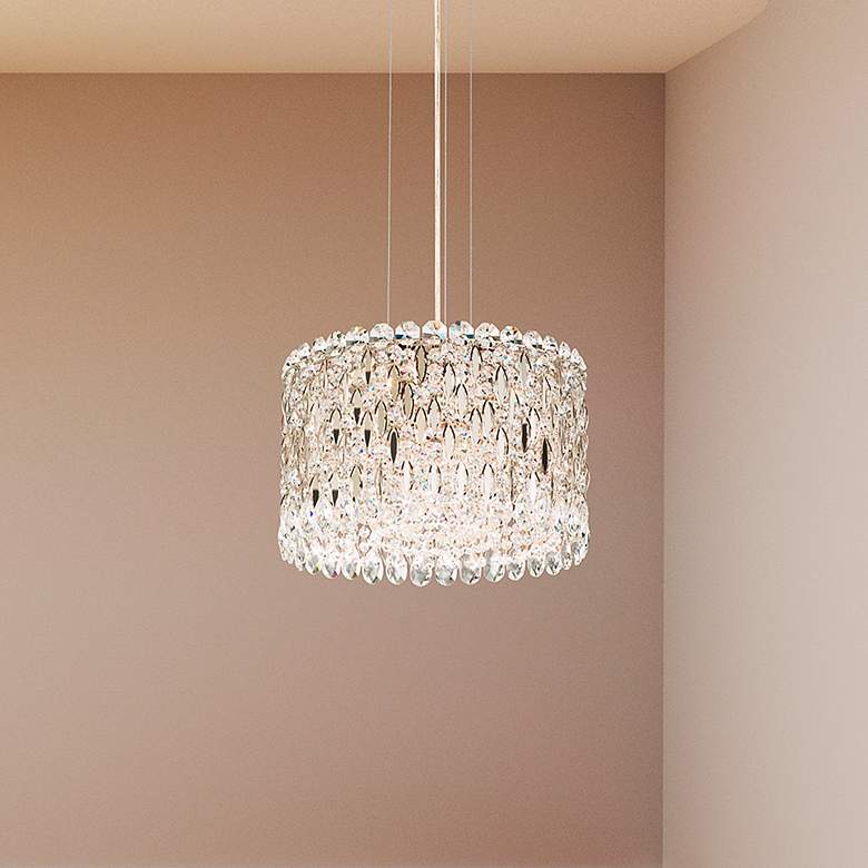 Image 1 Sarella 10"H x 15.5"W 8-Light Crystal Pendant in Polished Stainle