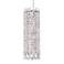 Sarella 15"H x 5"W 3-Light Crystal Pendant in Antique Silver