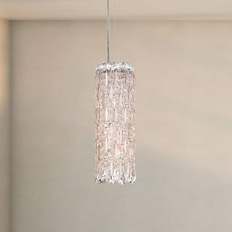 Image 1 Sarella 15"H x 5"W 3-Light Crystal Pendant in Heirloom Gold