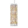 2_Sarella 15"H x 5"W 3-Light Crystal Pendant in Heirloom Gold