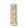 Sarella 15"H x 5"W 3-Light Crystal Pendant in Heirloom Gold