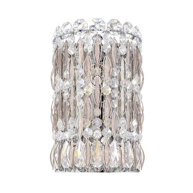 Image 2 Sarella 2-Light Wall Sconce in Antique Silver with Heritage Handcut Crystal
