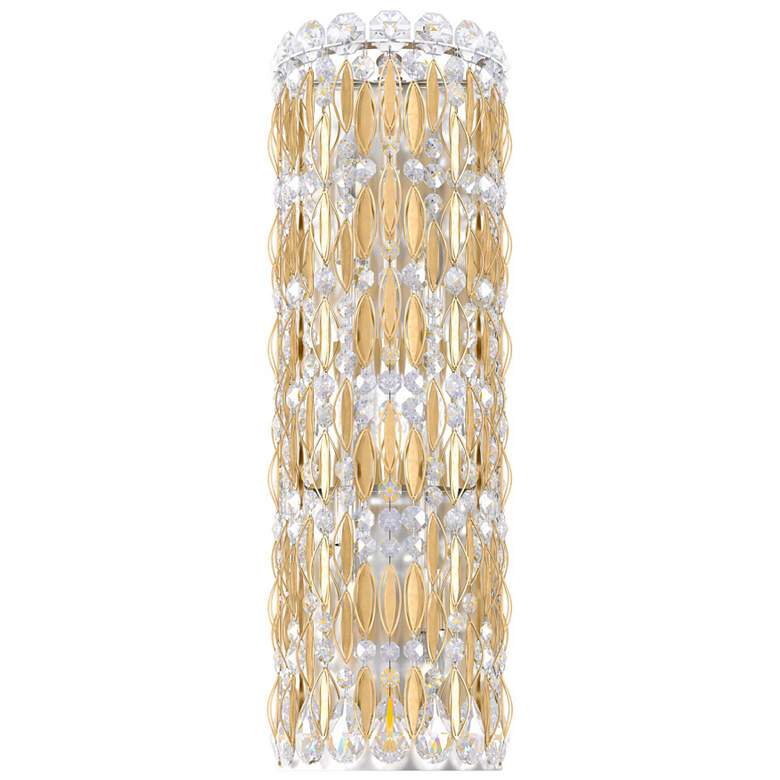 Image 1 Sarella 22"H x 7"W 4-Light Crystal Wall Sconce in Heirloom Gold