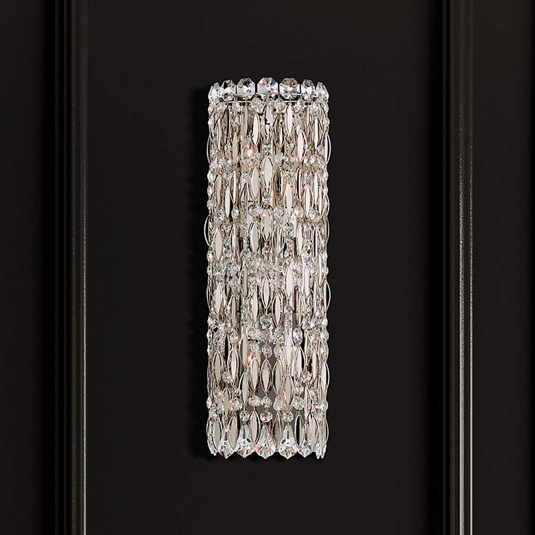 Image 4 Sarella 22"H x 7"W 4-Light Crystal Wall Sconce in Heirloom Gold more views