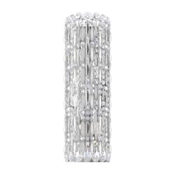 Sarella 22"H x 7"W 4-Light Crystal Wall Sconce in Polished Stainl
