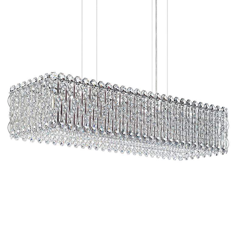 Image 2 Sarella 36 1/2" Wide Polished Stainless Crystal Chandelier more views