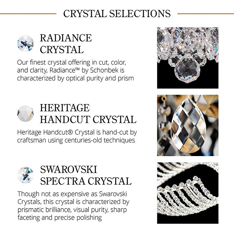Image 3 Sarella 36 1/2" Wide Polished Stainless Crystal Chandelier more views