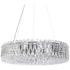 Sarella 5.5"H x 24"W 12-Light Crystal Chandelier in Pol Stainless