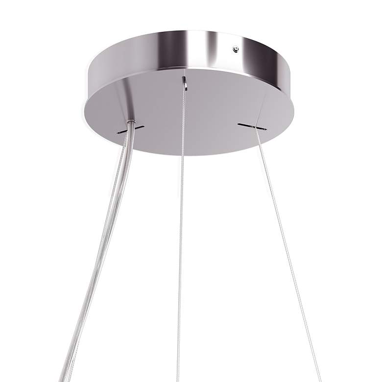 Image 3 Sarella 5.5"H x 24"W 12-Light Crystal Chandelier in Pol Stainless more views