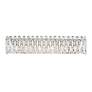2_Sarella 5.5"H x 25.5"W 6-Light Crystal Bath Bar in White