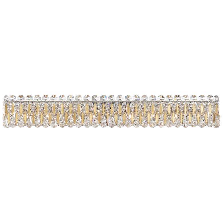 Image 1 Sarella 5.5"H x 36.5"W 8-Light Crystal Bath Bar in Heirloom Gold