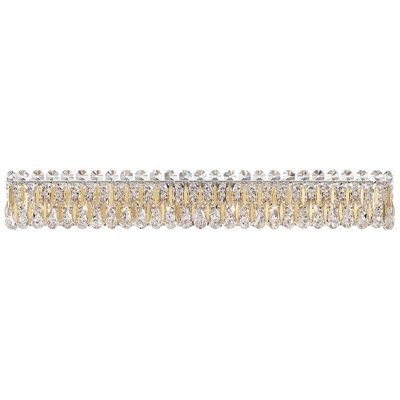 Image 2 Sarella 5.5"H x 36.5"W 8-Light Crystal Bath Bar in Heirloom Gold