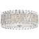 Sarella 6.5"H x 15.5"W 3-Light Crystal Flush Mount in Antique Sil