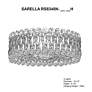 4_Sarella 6.5"H x 15.5"W 3-Light Crystal Flush Mount in Antique Sil more views