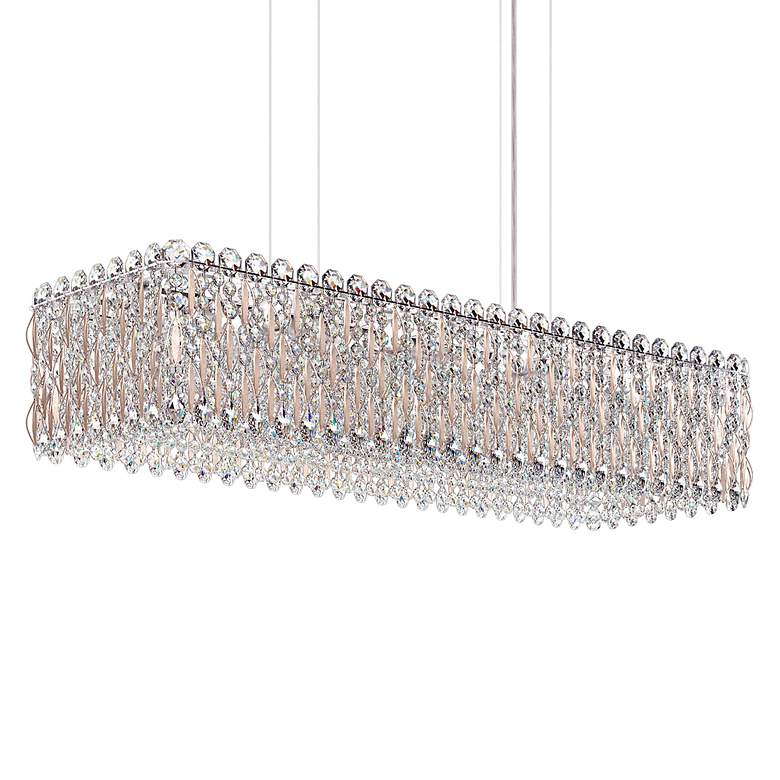 Image 3 Sarella 8"H x 36.5"W 13-Light Crystal Linear Chandelier in Antiqu more views