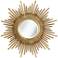 Sarino Gold 36 1/4" Round Sunburst Accent Mirror