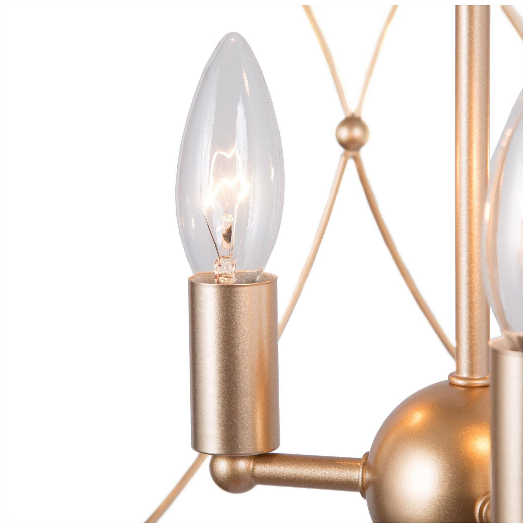 Image 3 Sarla 13"W Satin Brass 3-Light Metal Lantern Kitchen Pendant more views